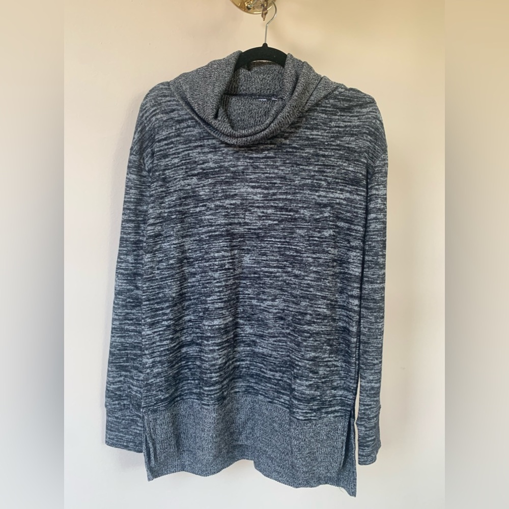 GAP DARK GREY COWL NECK TUNIC SWEATER IN SIZE SMALL
